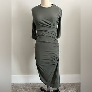 Helmut Lang ruched dress